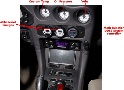 Interior view of the cent gauges area of my 3000gt VR4.