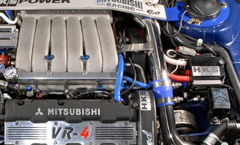 Right side 3000GT VR4 turbo engine