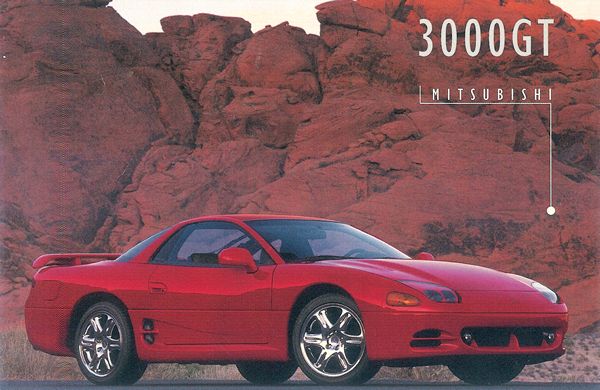 POSTCARD - front of the official deal postcards for the 3000GT VR4 when new