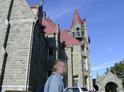 Jann at a castle in Victori BC